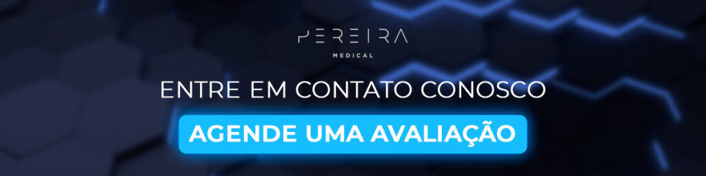 Banner para blog convidados os leitores a agendar uma avaliação no Pereira Medical para tratar condições capilares.